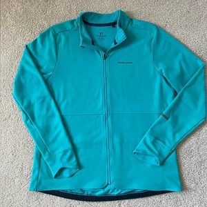 Pearl izumi soft shell teal green cycling jacket